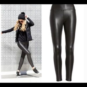 Rachel Zoe coated leggings faux leather Sz L